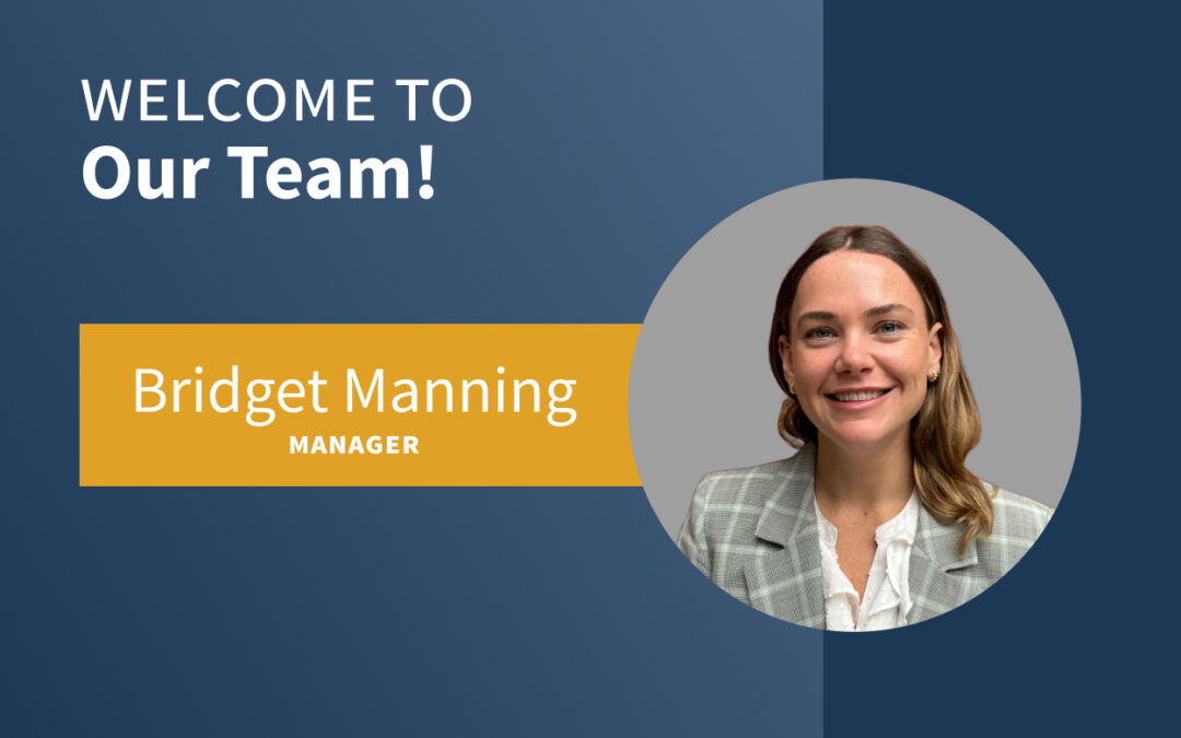 Welcome Bridget Manning