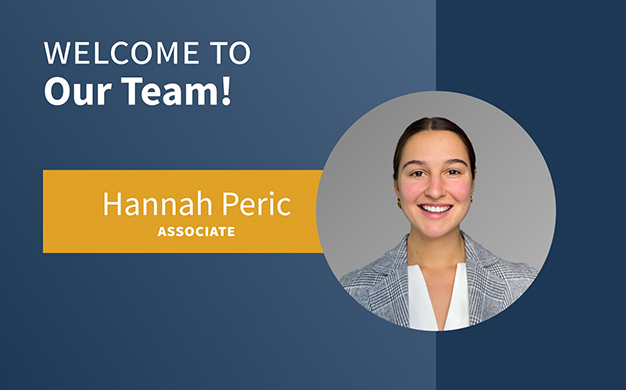 Welcome Hannah Peric